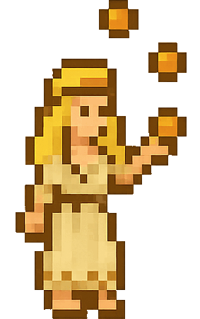 Alexandra jongliert mit Mandarinen